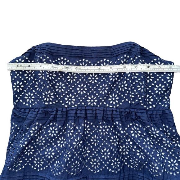 Shoshanna Navy Strapless Dress Size 6 - Picture 6 of 7